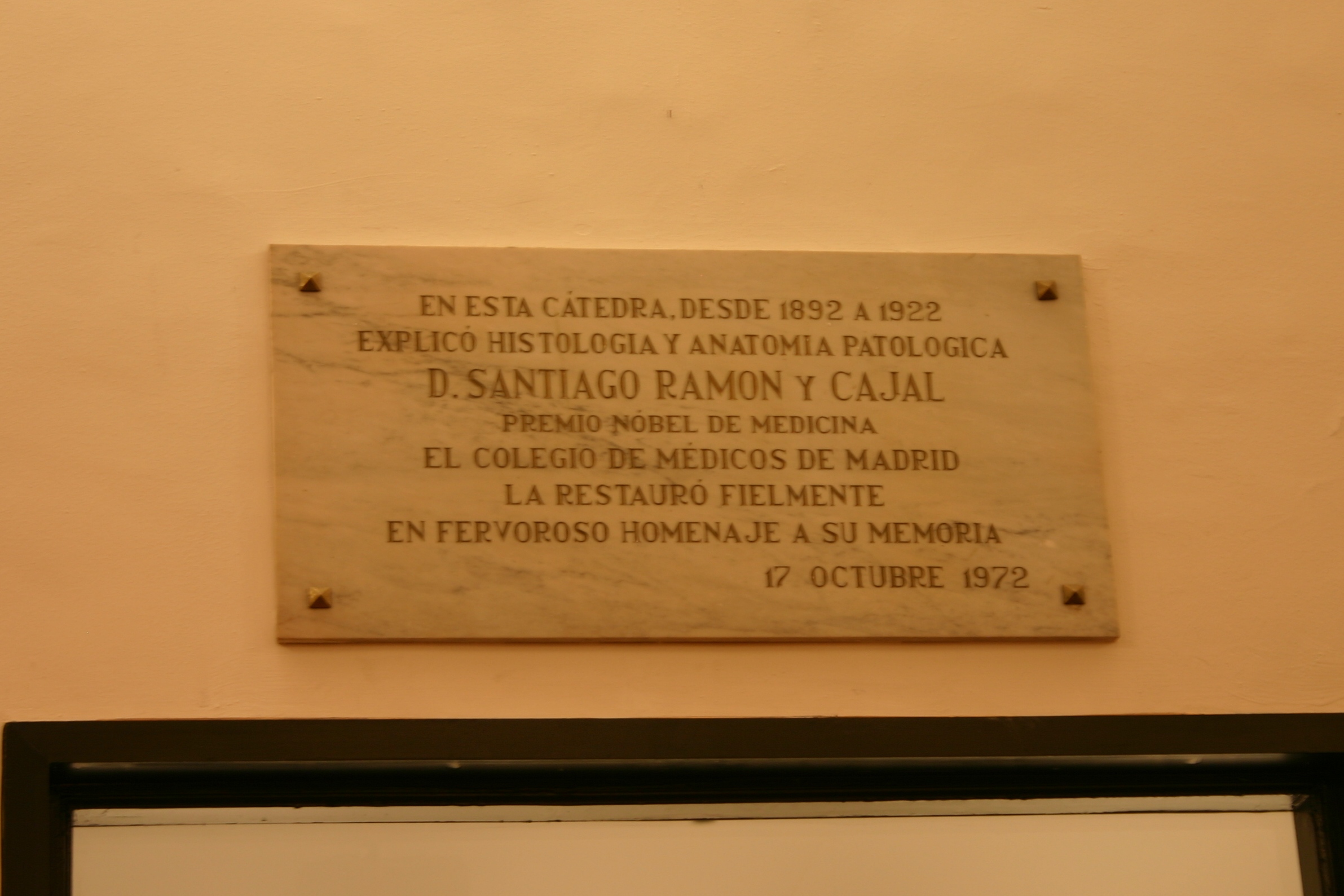 Aula de Cajal, Ilustre Colegio Oficial de Médicos de Madrid, Madrid - 06.JPG